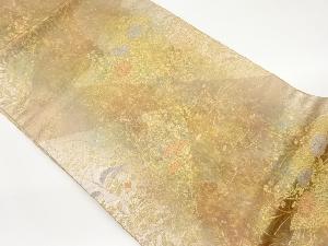 金彩秋草・松に鳳凰模様織出し名古屋帯